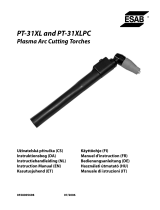 ESAB PT-31XL and PT-31XLPC Plasma Arc Cutting Torches Handleiding