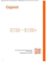 Gigaset E720 Gebruikershandleiding