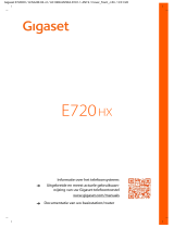 Gigaset E720HX Gebruikershandleiding