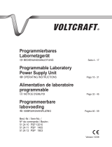 VOLTCRAFT PSP 1405 Operating Instructions Manual