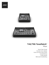 Bose T4S ToneMatch mixer Snelstartgids