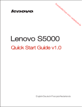 Lenovo Lenovo S5000 Snelstartgids