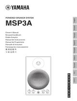 Yamaha Powered Speaker System MSP3A de handleiding