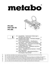 Metabo PK 255/2,50 WNB Handleiding