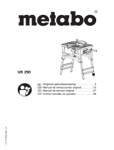 Metabo UK 290 Handleiding