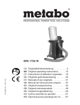 Metabo SPA 1702 W Handleiding