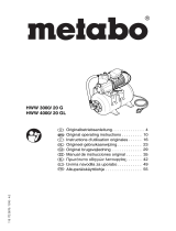 Metabo HWW 4000/20 GL Operating Instructions Manual