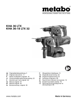 Metabo KHA 36-18 LTX 32 Handleiding