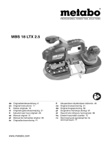 Metabo MBS 18 LTX 2.5 Handleiding