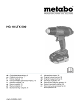 Metabo HG 18 LTX 500 Handleiding