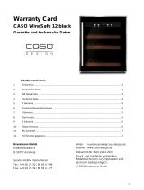 Caso WineSafe 12 Black Handleiding