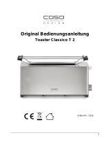 Caso Design Edelstahl-Toaster Classico T2 Handleiding