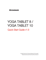 Lenovo YOGA TABLET 10 Snelstartgids