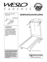 Weslo Cadence 75 Treadmill Handleiding