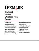 Lexmark MARKNET N8050 WIRELESS PRINT SERVER de handleiding