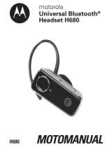Motorola H680 - Headset - Over-the-ear Handleiding