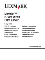 Lexmark MARKNET N7000 PRINT SERVER de handleiding
