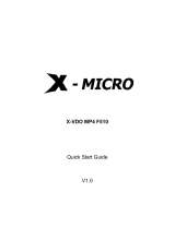 X-Micro XMP3T-F1G Snelstartgids