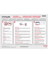 Lexmark X2600 - USB 2.0 All-in-One Color Inkjet Printer Scanner Copier Photo Quick Setup Manual