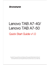 Lenovo Tab A7-50 Snelstartgids