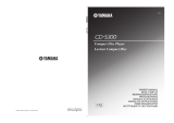 Yamaha CD-S300 Silver Handleiding