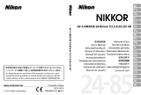 Nikon AF-S 24-85mm f/3.5-4.5G ED VR Nikkor de handleiding