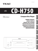 TEAC CD-H750 de handleiding