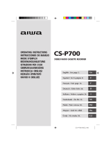 Aiwa CS-P700 Operating Instructions Manual