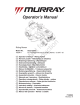 Simplicity MULTI-LANGUAGE OPERATOR'S MANUAL, MURRAY RIDING MOWER 15.5HP 42" Handleiding