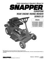 Simplicity OPERATOR'S MANUAL FOR MY09 SNAPPER EURO REAR ENGINE RIDERS Handleiding