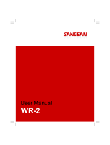 Sangean WR-2CL Handleiding