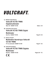 VOLTCRAFT VC185 TRMS Operating Instructions Manual
