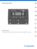 TC HELICON TC HELICON Play Accoustic Gebruikershandleiding