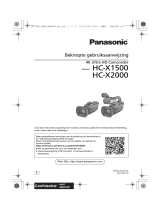 Panasonic HCX1500E Handleiding