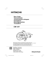 Hitachi Koki CM 12Y Handling Instructions Manual