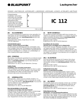 Blaupunkt IC 112 de handleiding