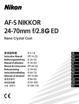 Nikon AF-S NIKKOR 24-70MM F2.8G ED Handleiding