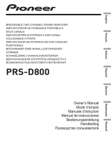 Pioneer PRS-D800 de handleiding