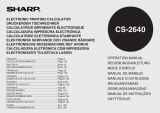 Sharp CS-2640 de handleiding
