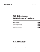 Sony FD Trinitron KV-21FX20B de handleiding