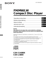 Sony CDX-CA680X Handleiding