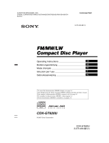 Sony CDXGT620U Handleiding
