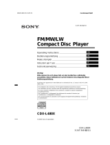 Sony CDX-L480X Handleiding