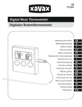 Xavax Digital Meat Thermometer Handleiding