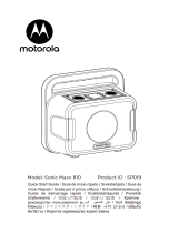 Motorola Sonic Maxx 810 Handleiding