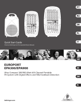 Behringer EUROPORT EPA300 Snelstartgids