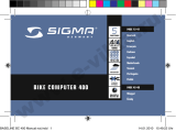 Sigma BIKE COMPUTER 400 Handleiding
