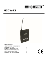 HQ Power MICW43 Handleiding