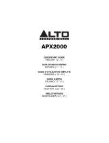 Alto APX2000 Snelstartgids