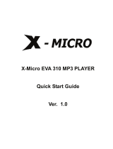 X-Micro XMP3X-F2G Snelstartgids